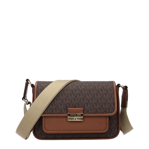 Michael Kors - Brown Fabric Crossbody Bag