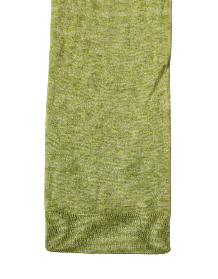Dolce &amp; Gabbana Green Cashmere Knitted Neck Foulard 280cm x11cm Men Scarf