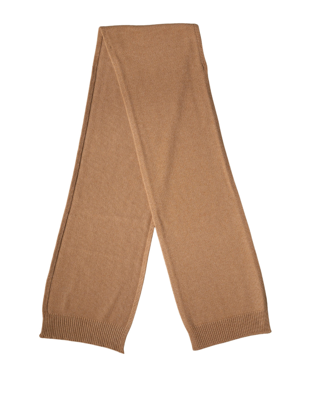 Dolce &amp; Gabbana Brown Cashmere Knitted Foulard 207cm x 29cm Men Scarf