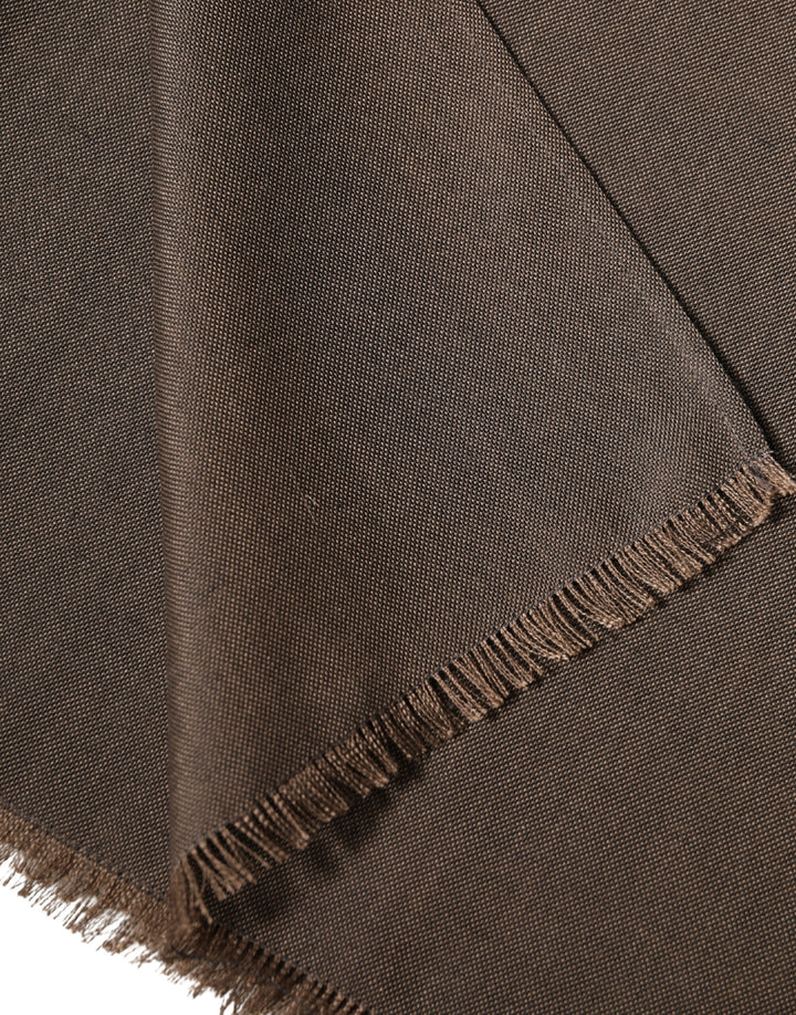 Dolce &amp; Gabbana Brown Polyester Neck Warmer Shawl 185cm x 165cm  Men Scarf