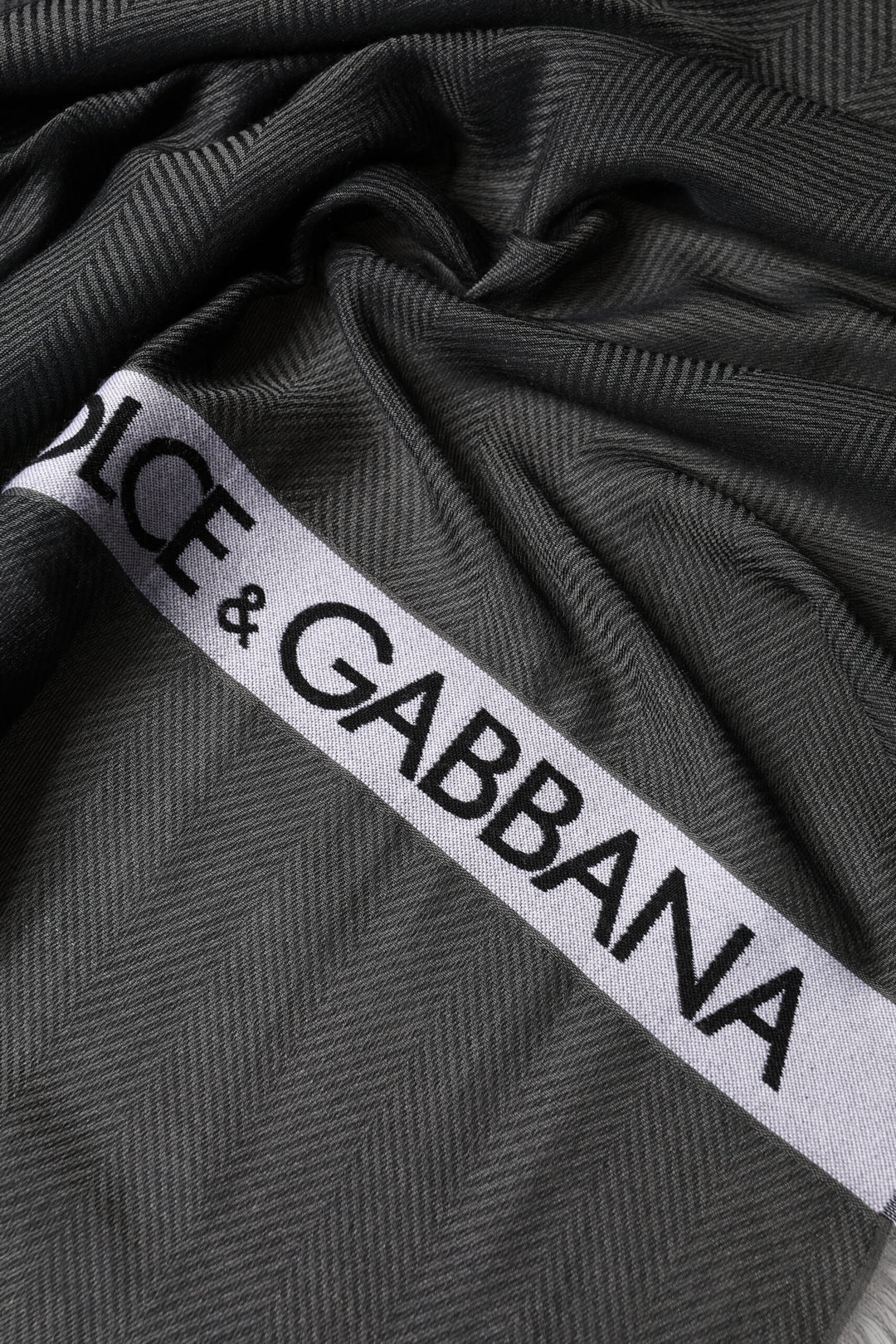 Dolce &amp; Gabbana Black Modal Warmer Shawl Fringes 140cm x 134cm Men Scarf