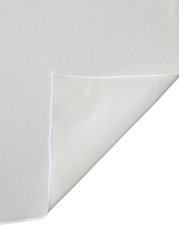 Dolce &amp; Gabbana Off White Silk Neck Wrap Shawl Stole 200cm x 64cm Scarf