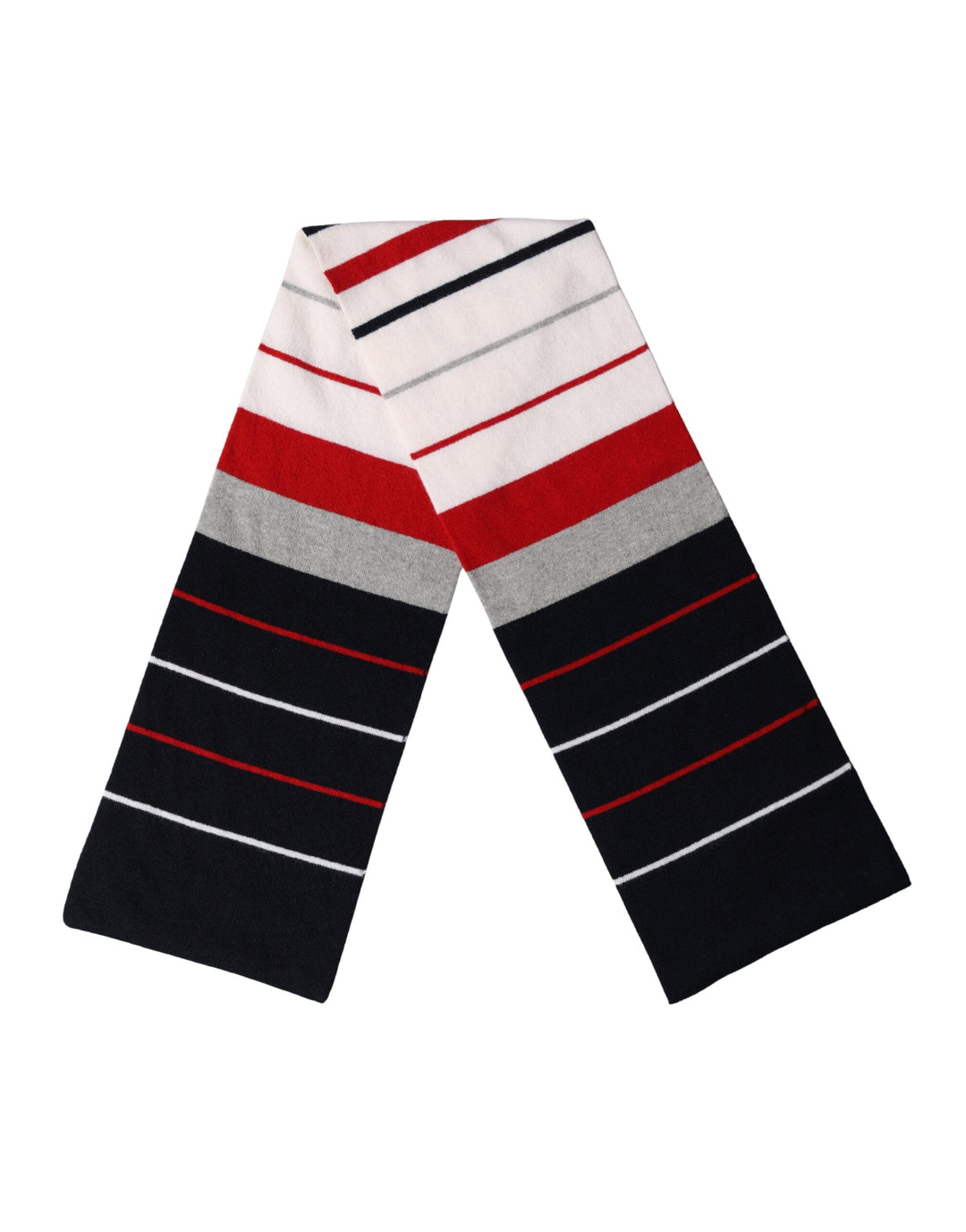 Dolce &amp; Gabbana Multicolor Stripes Shawl Neck Wrap 119cm x 20cm  Scarf