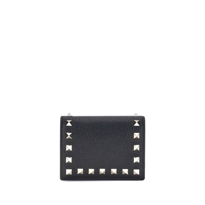 Valentino Garavani Black Calf Leather Bos Taurus Wallet