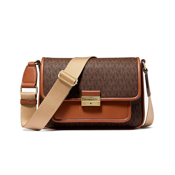Michael Kors - Brown Canvas Crossbody Bag