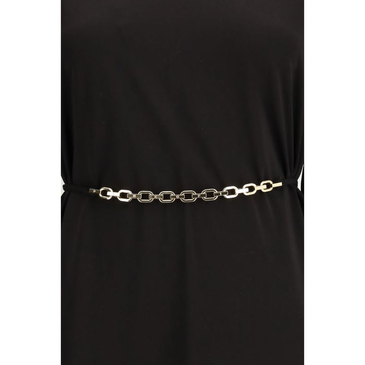 PINKO Black Acetate Casual Dress