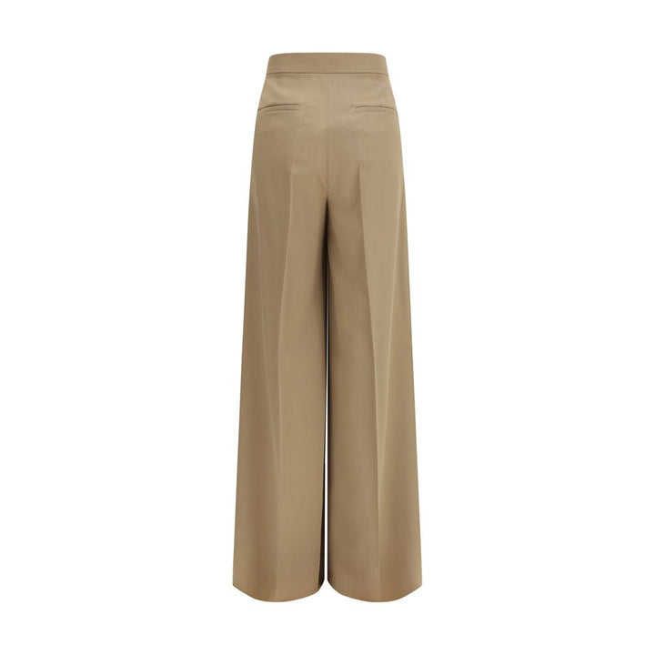 Max Mara Beige Wool Casual Pants