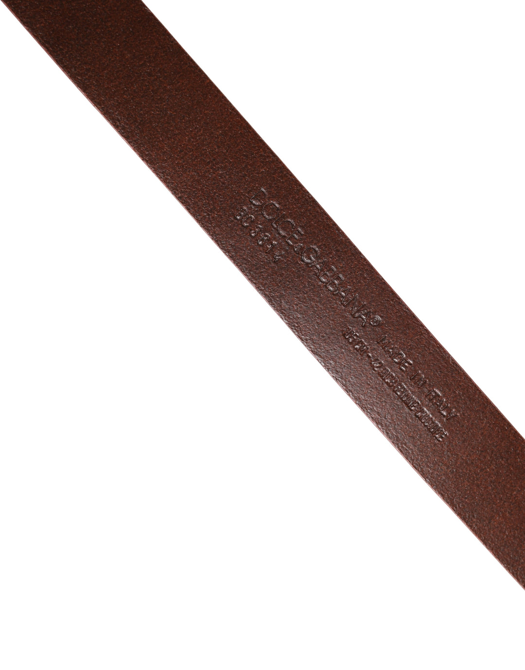 Dolce &amp; Gabbana Red Leather Gold Tone Metal Buckle Men Belt