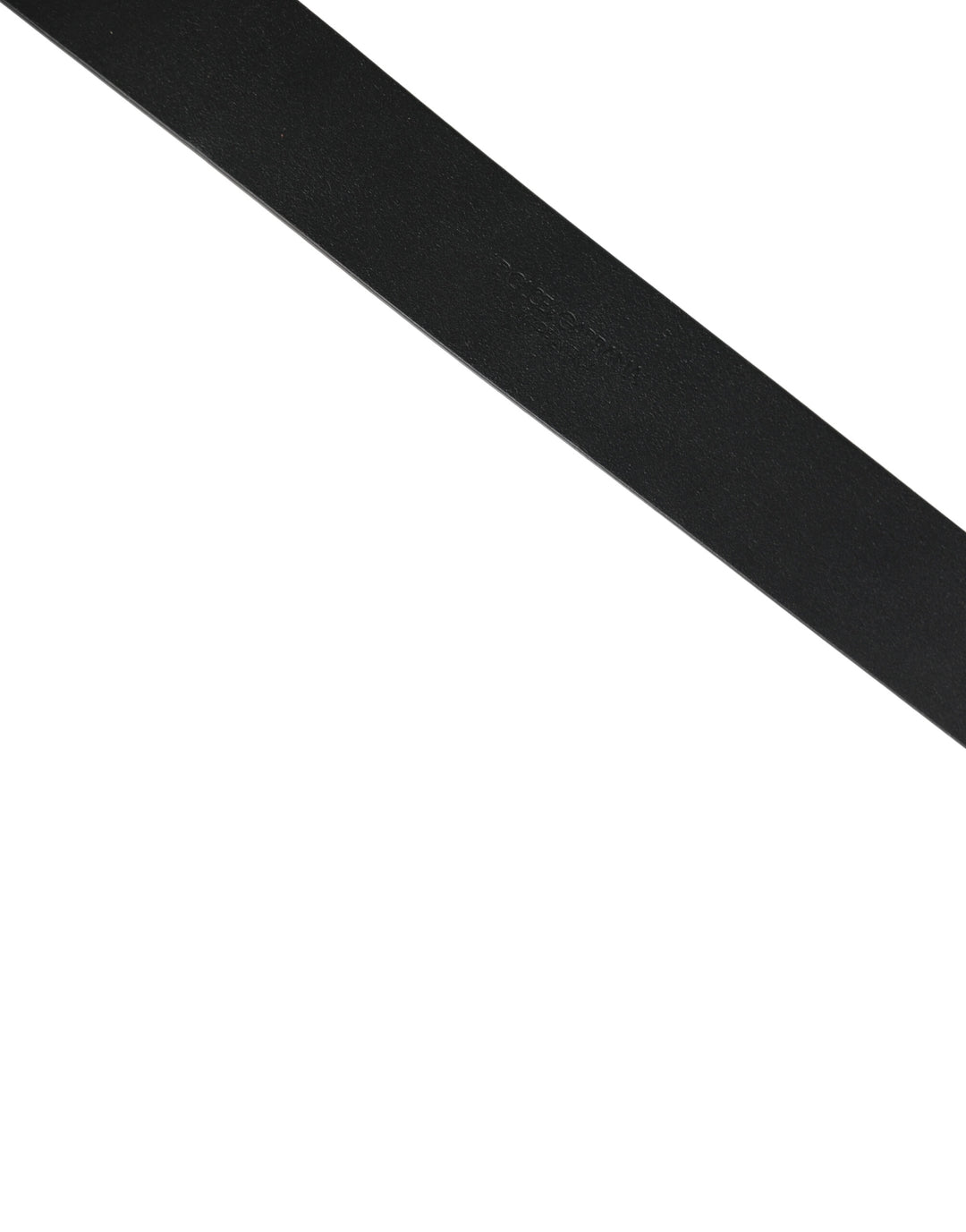 Dolce &amp; Gabbana Black Calf Leather Gold Metal Buckle  Belt