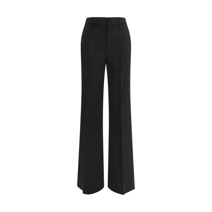 Max Mara Black Wool Flared Pants