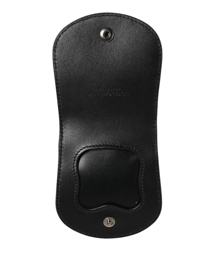 Dolce &amp; Gabbana Burgundy Exotic Skin Condom Case Holder Pocket Wallet