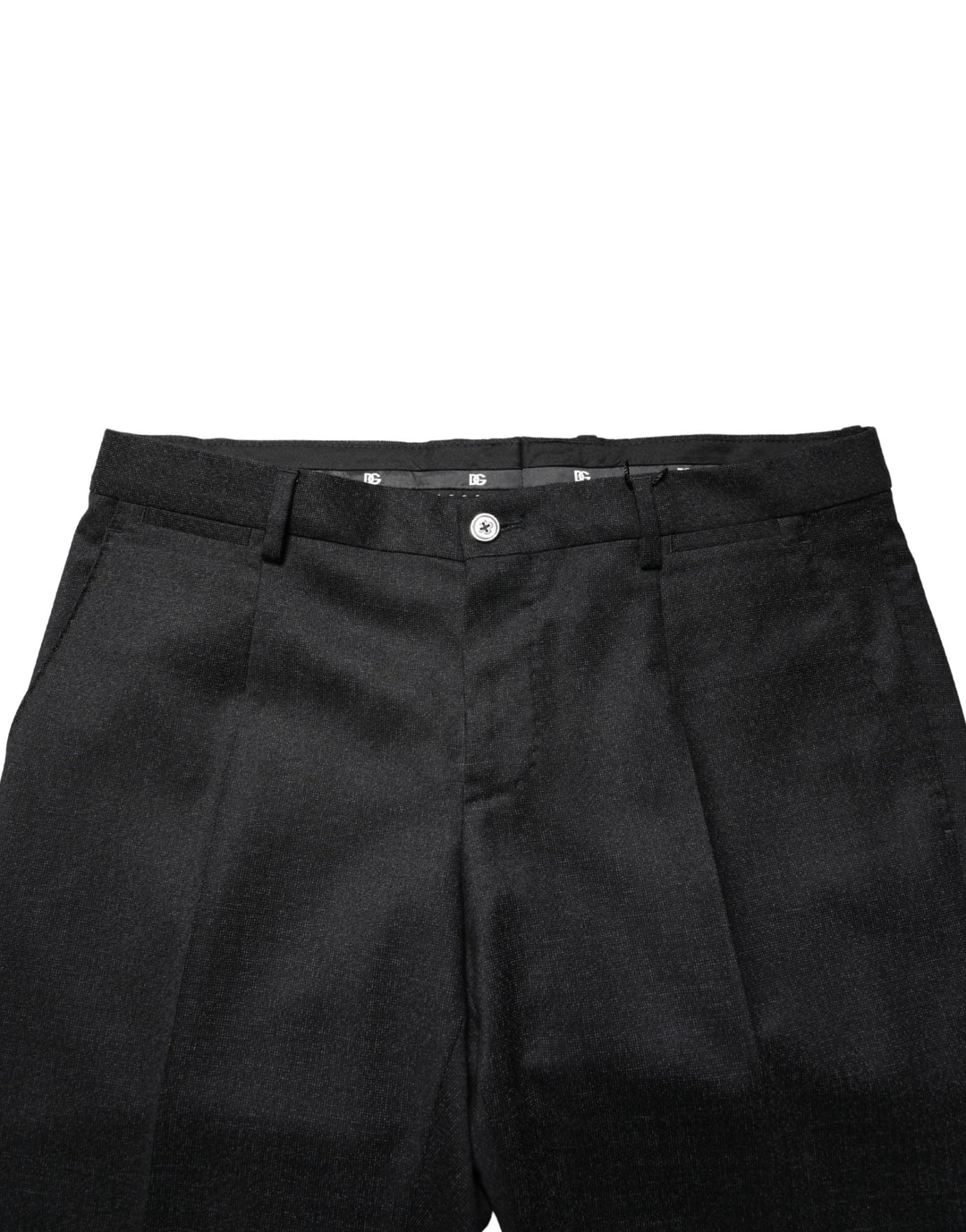 Dolce &amp; Gabbana Black Wool Skinny Men Dress Trouser Pants