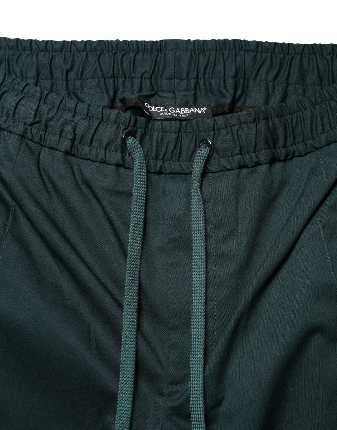 Dolce &amp; Gabbana Green Cotton Skinny Men Jogger Trouser Pants