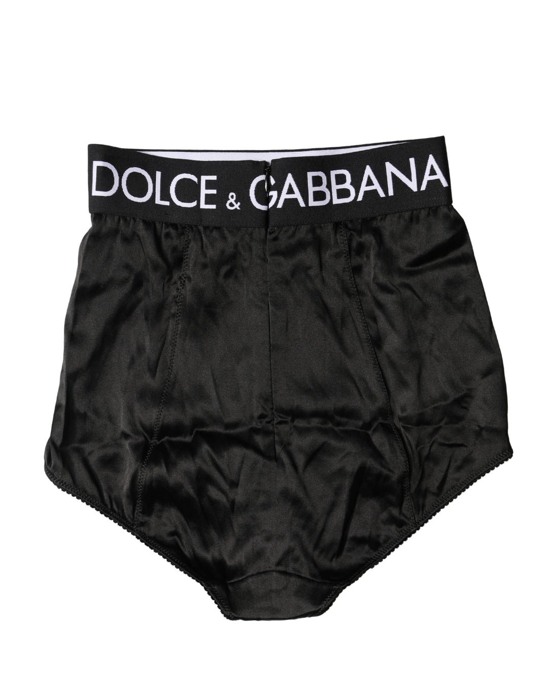 Dolce &amp; Gabbana Black Logo Girdle High Waist Panty  Underwear