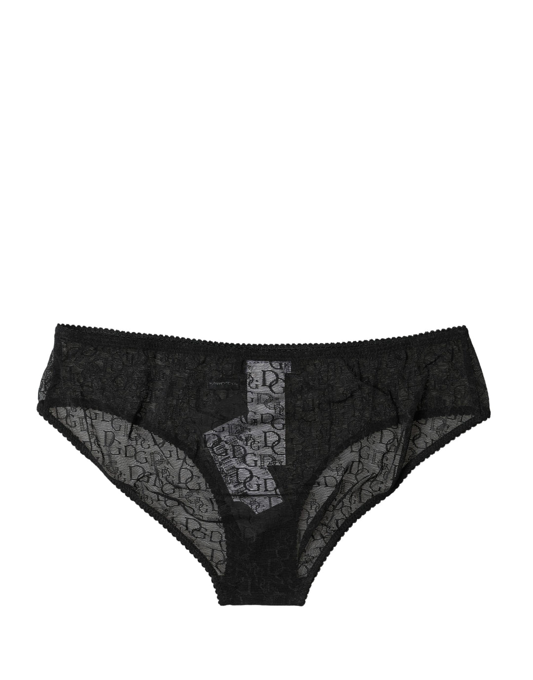 Dolce &amp; Gabbana Black Nylon Stretch Mid Waist Brief Underwear