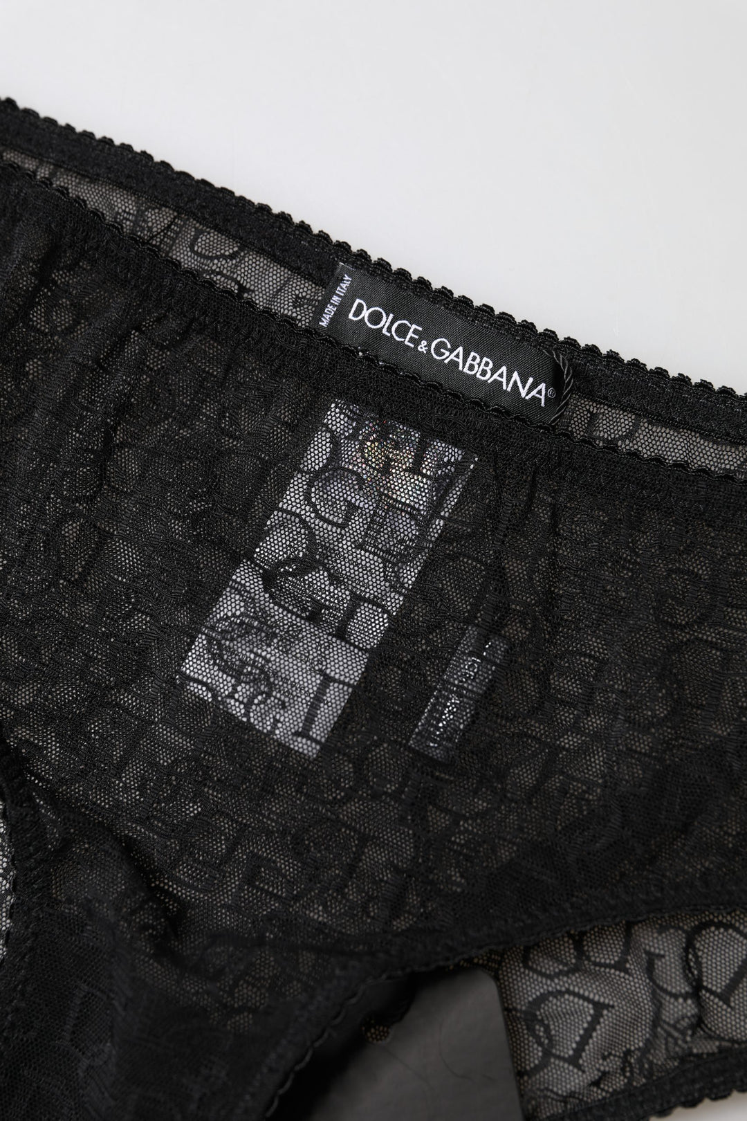 Dolce &amp; Gabbana Black Nylon Stretch Mid Waist Brief Underwear