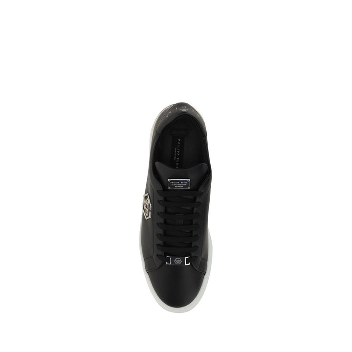 Philipp Plein Black Rubber Low Top Sneakers