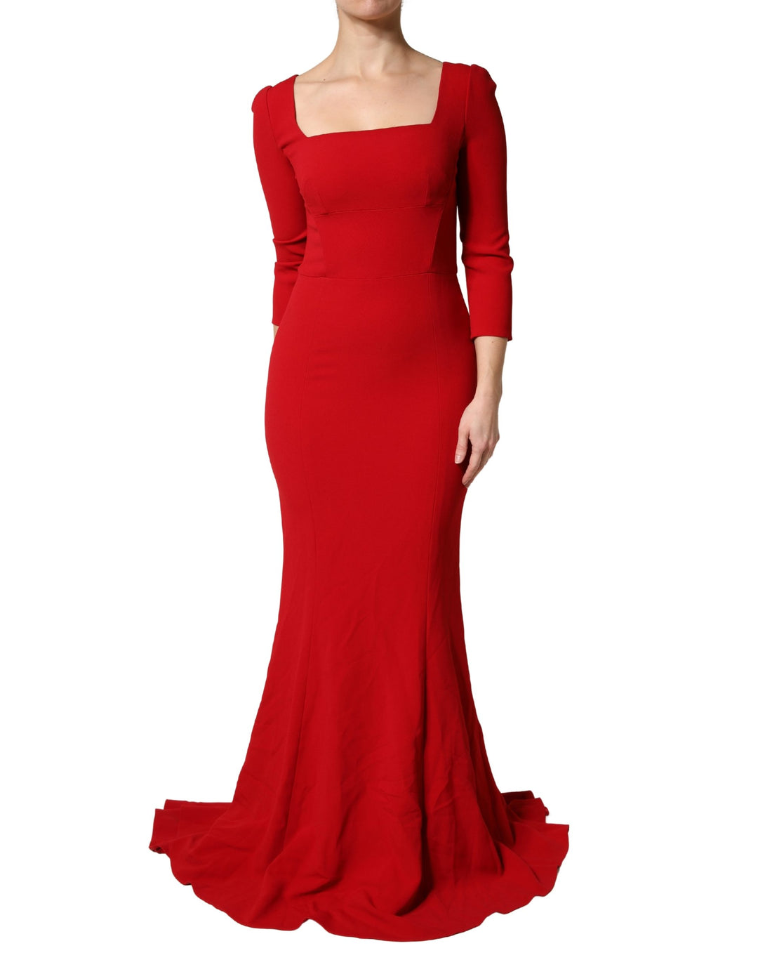 Dolce &amp; Gabbana Red Viscose Sheath Bodycon Mermaid Dress
