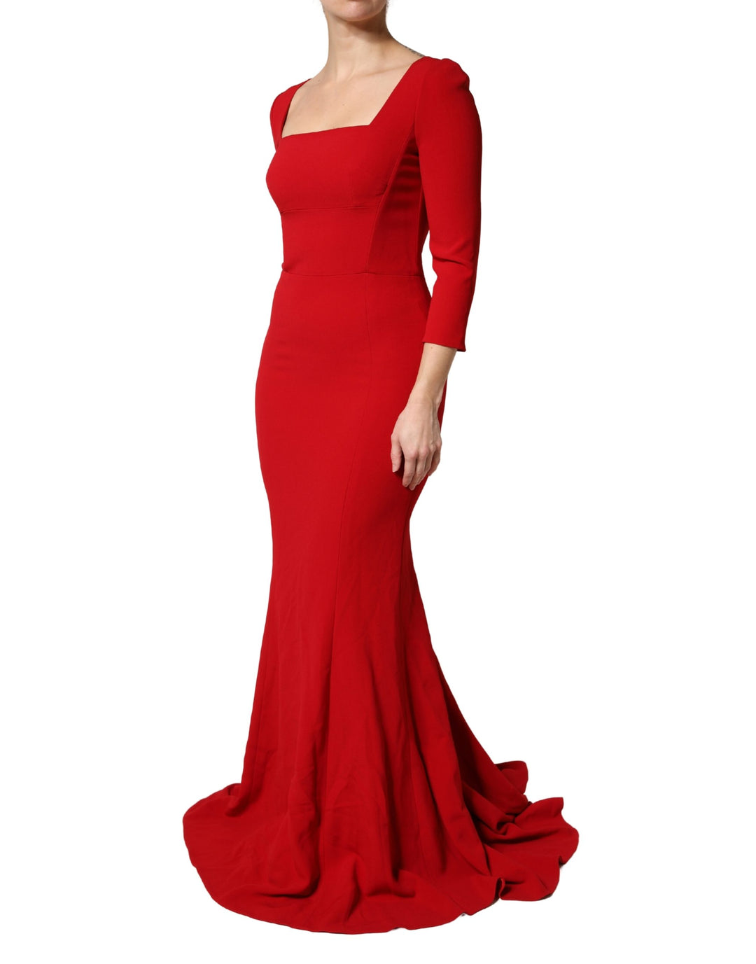 Dolce &amp; Gabbana Red Viscose Sheath Bodycon Mermaid Dress