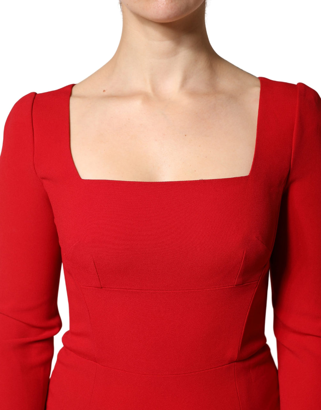 Dolce &amp; Gabbana Red Viscose Sheath Bodycon Mermaid Dress