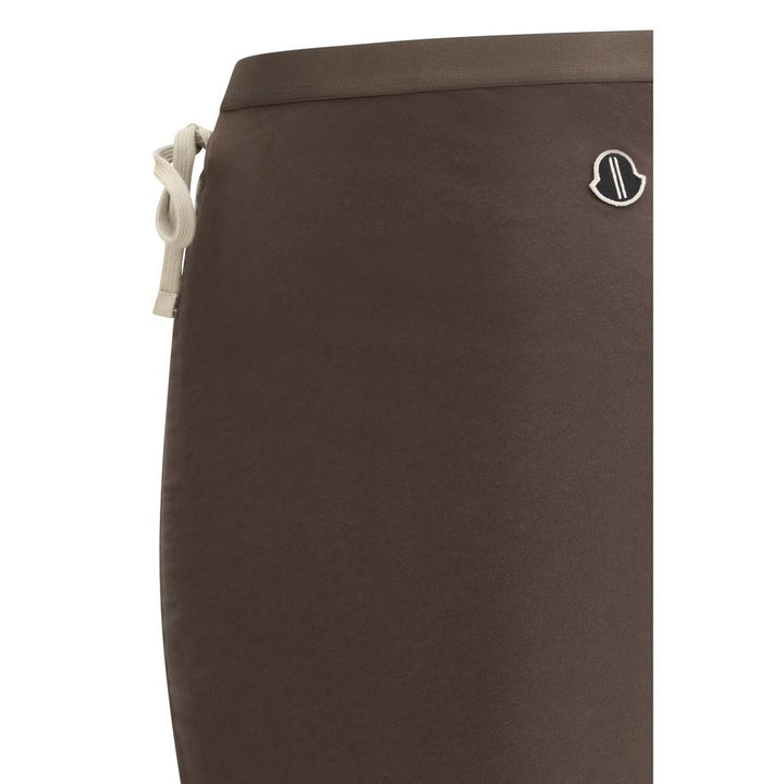 Moncler x Rick Owens Brown Cotton Long Skirt