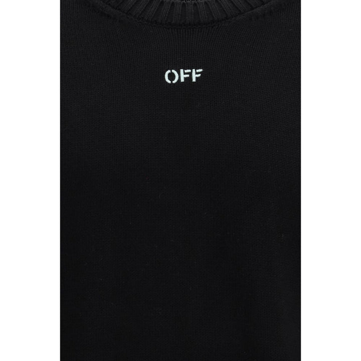 Off-White Black Cotton Sweatshirt