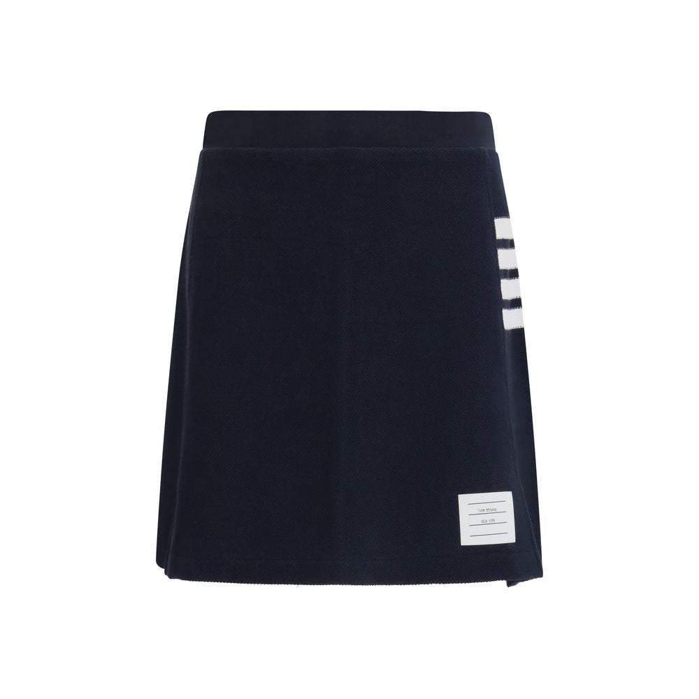 Women’s Thom Browne Blue Cotton Mini Skirt