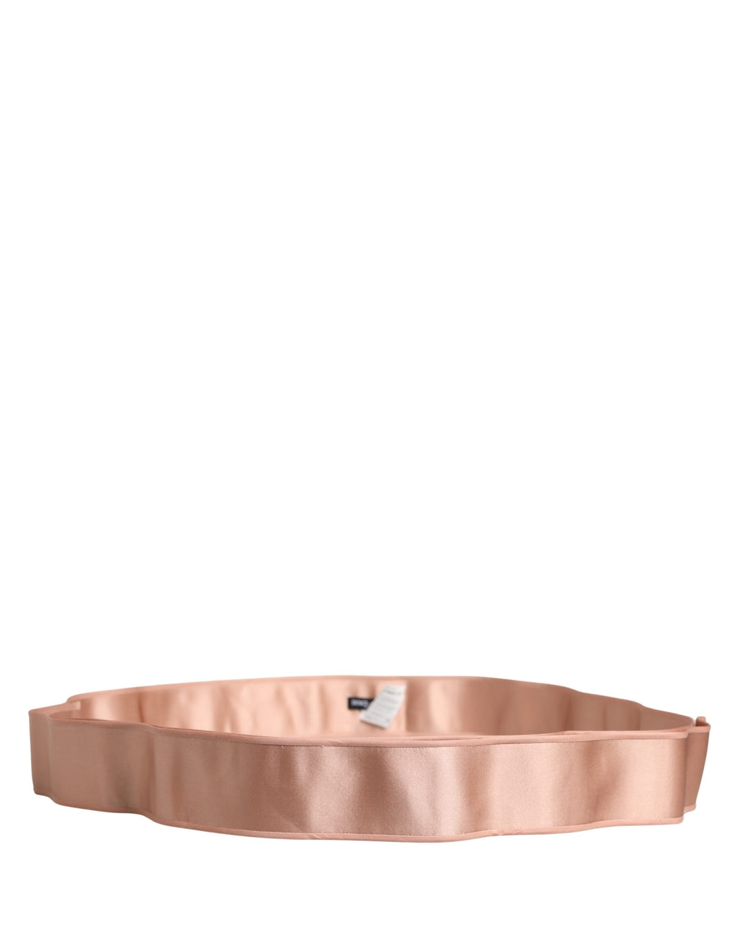 Dolce &amp; Gabbana Light Pink Silk Satin Waist Women Cintura Belt