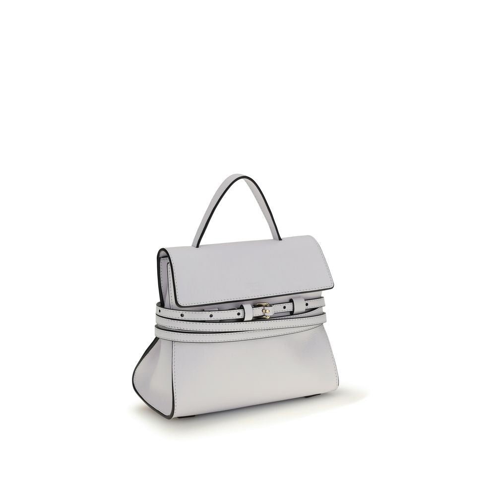 Moschino - White Calf Leather Bos Taurus Handbag