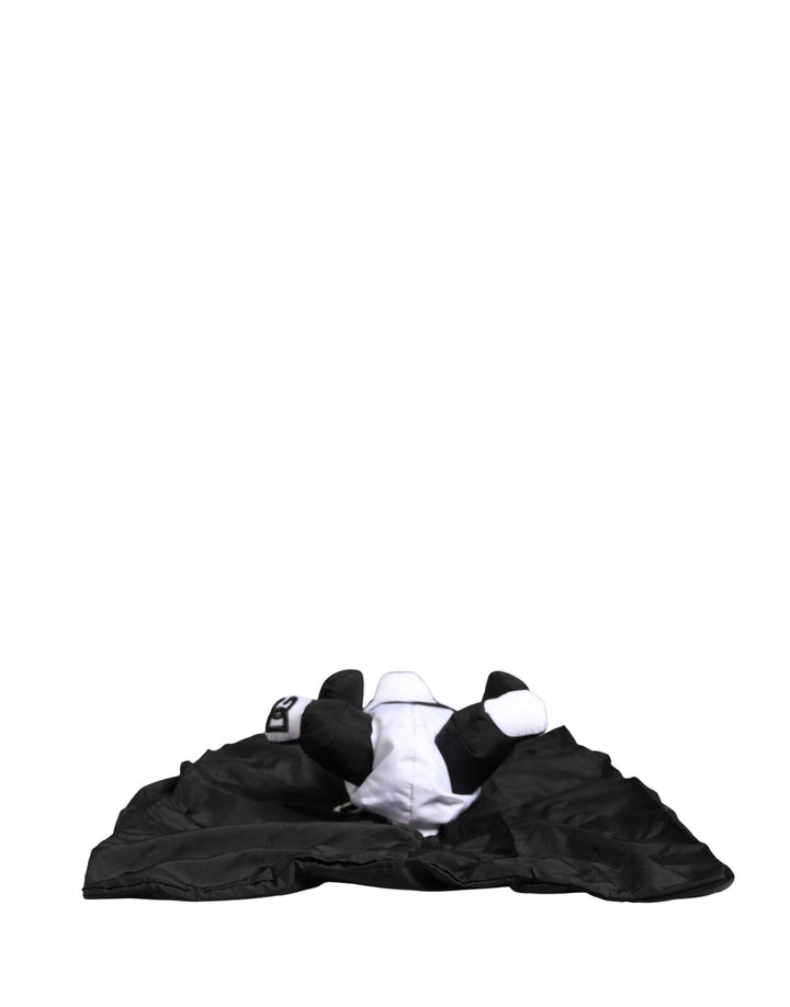 Dolce &amp; Gabbana Men Black Polyester Panda Stuffed Ecobag Bag