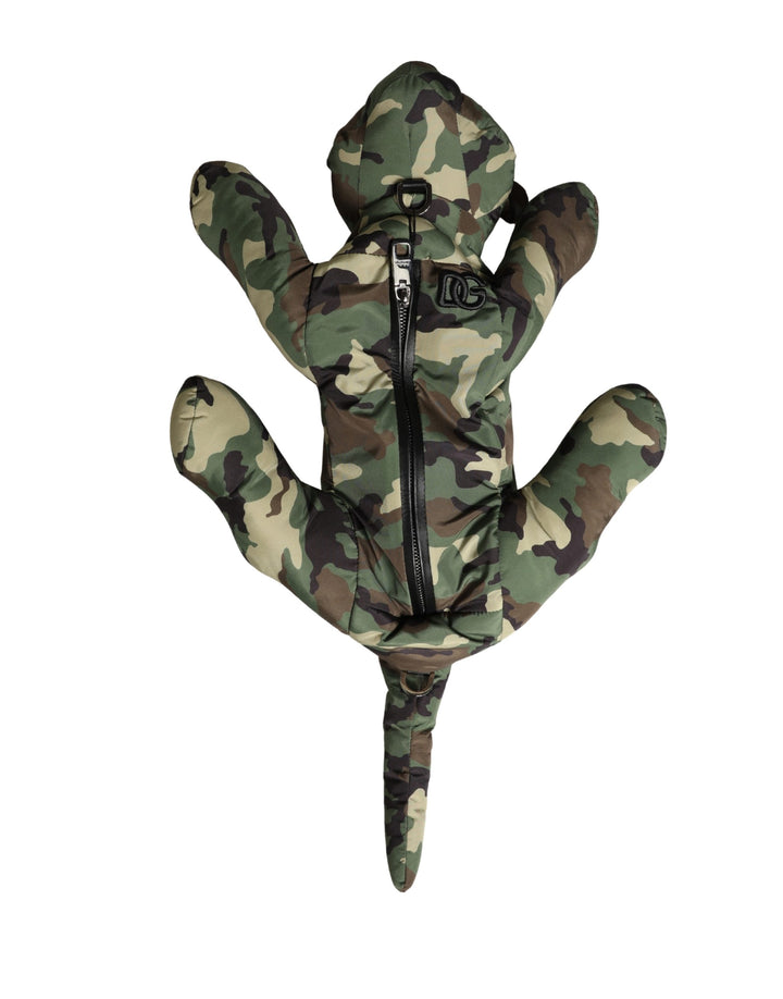 Dolce &amp; Gabbana Multicolor Camouflage Animal Silhouette Waist Borse Bag