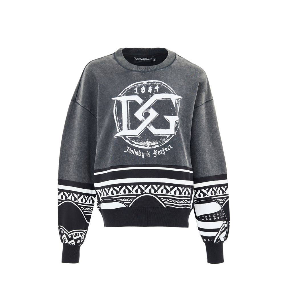 Dolce &amp; Gabbana Black Cotton Sweatshirt