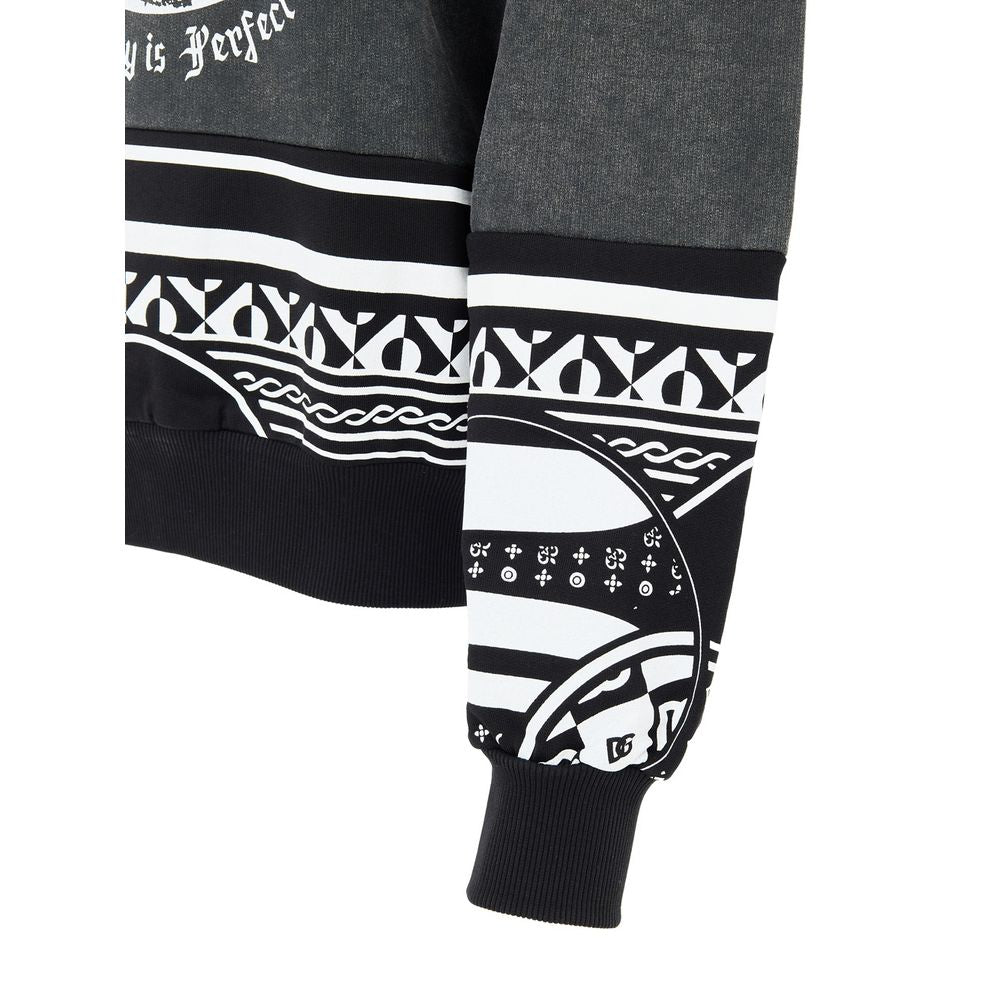 Dolce &amp; Gabbana Black Cotton Sweatshirt