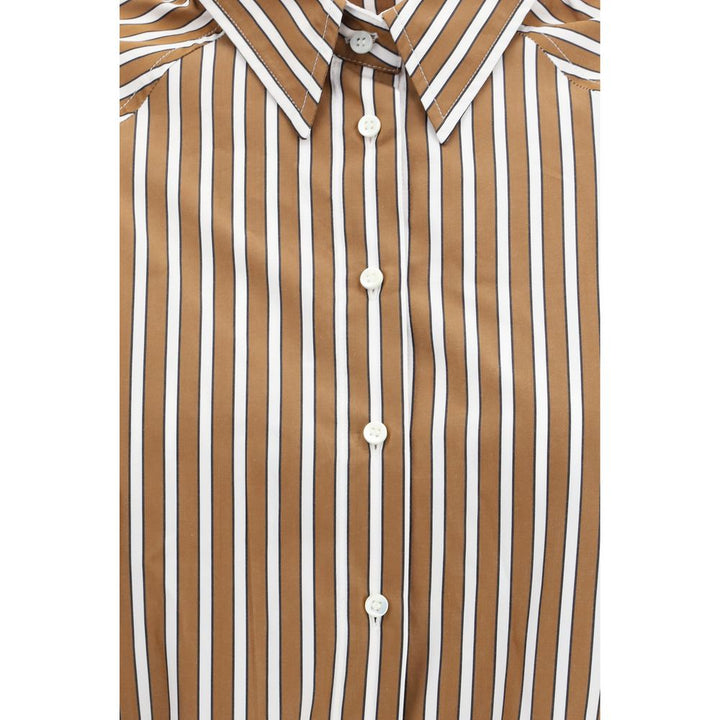 Brunello Cucinelli Brown Cotton Shirt