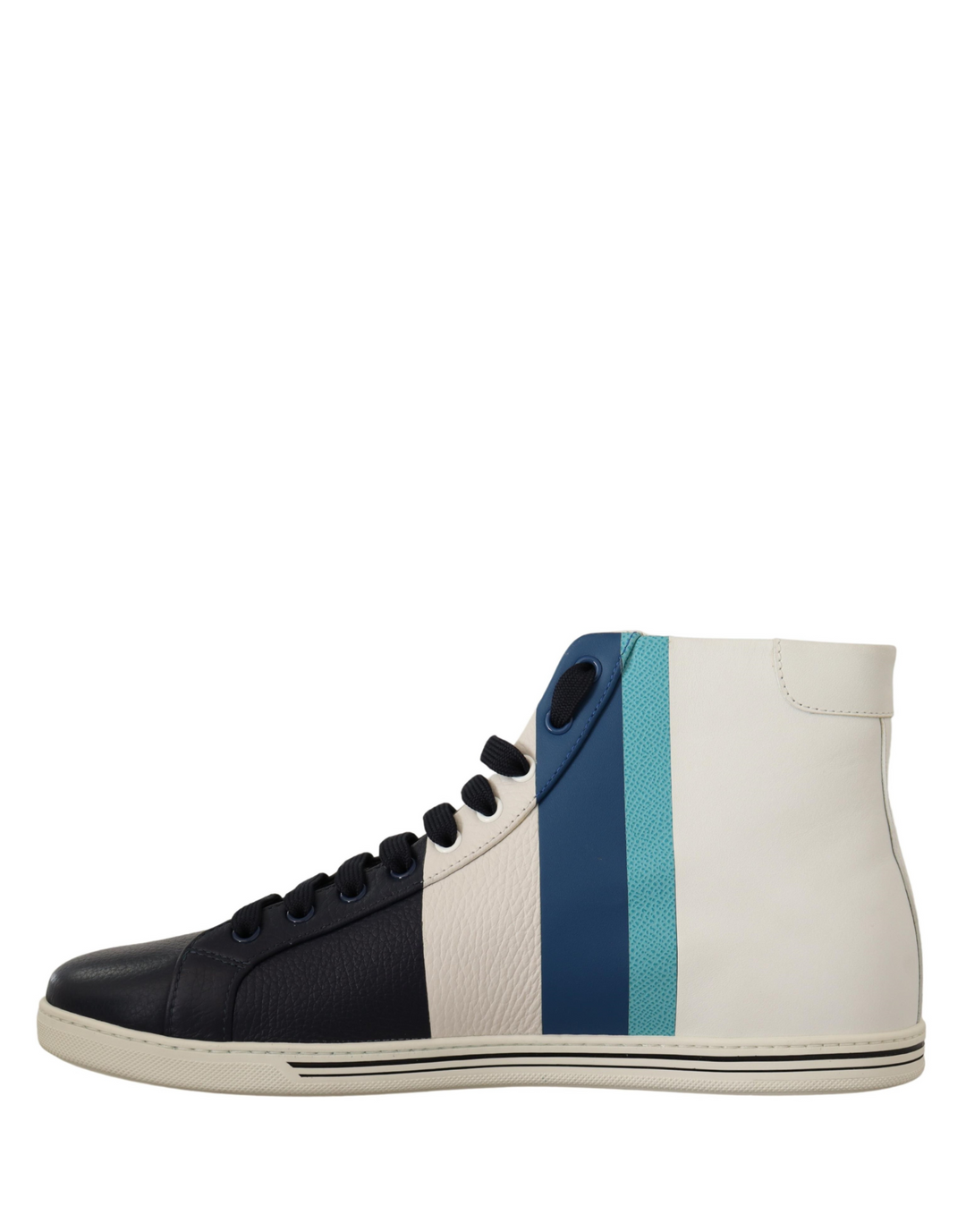 Dolce &amp; Gabbana Multicolor Leather Mid Top Sneakers Shoes