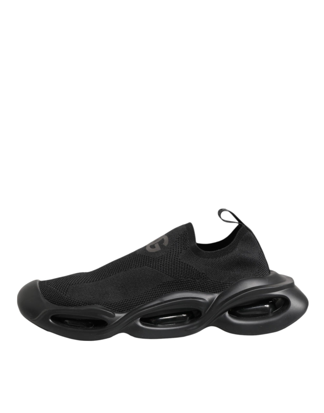 Dolce &amp; Gabbana Black Slip On Wave Low Top Sneakers Shoes