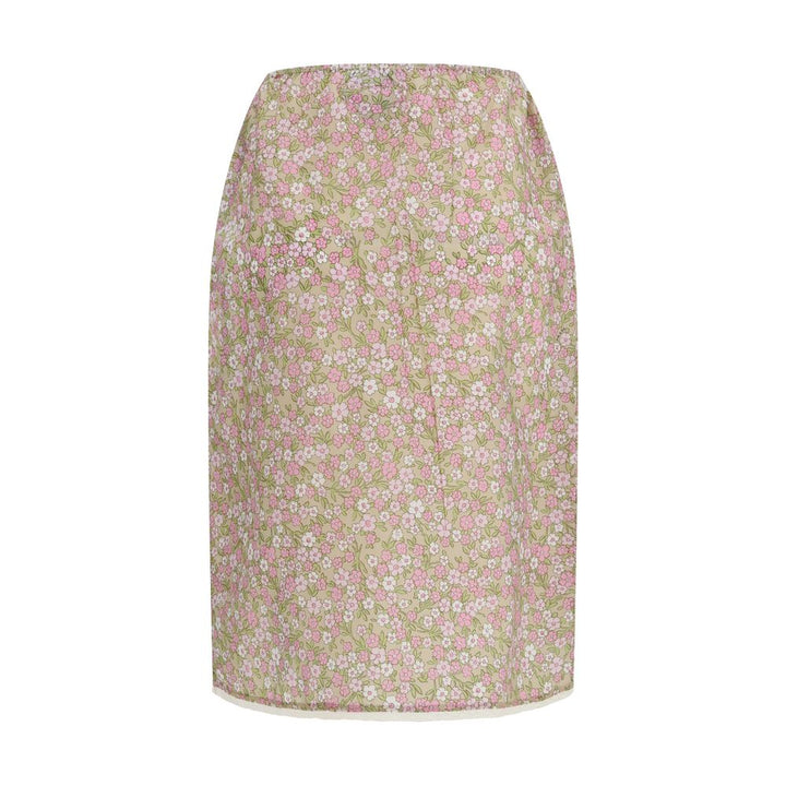 Prada Multicolor Nylon Midi Skirt