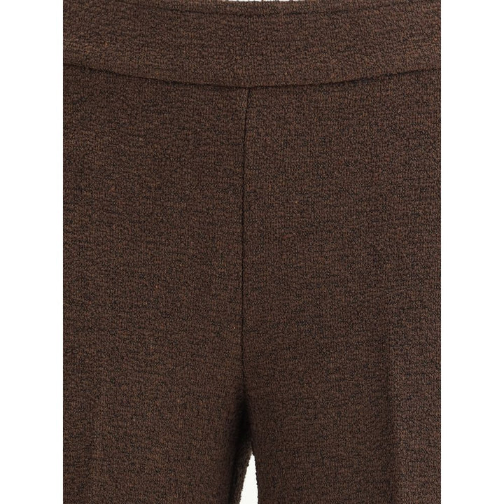 Avenue Montaigne Brown Polyester Casual Pants
