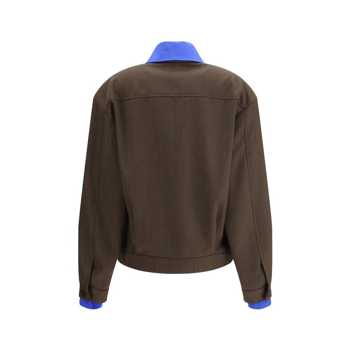 Miu Miu Brown Fleece Wool Bomber