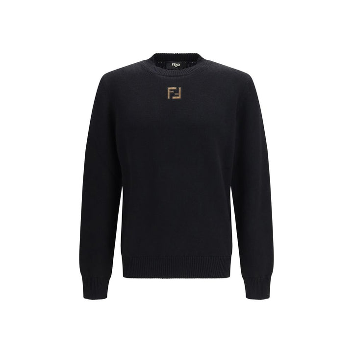 Fendi Black Wool Oves Aries Sweatshirt
