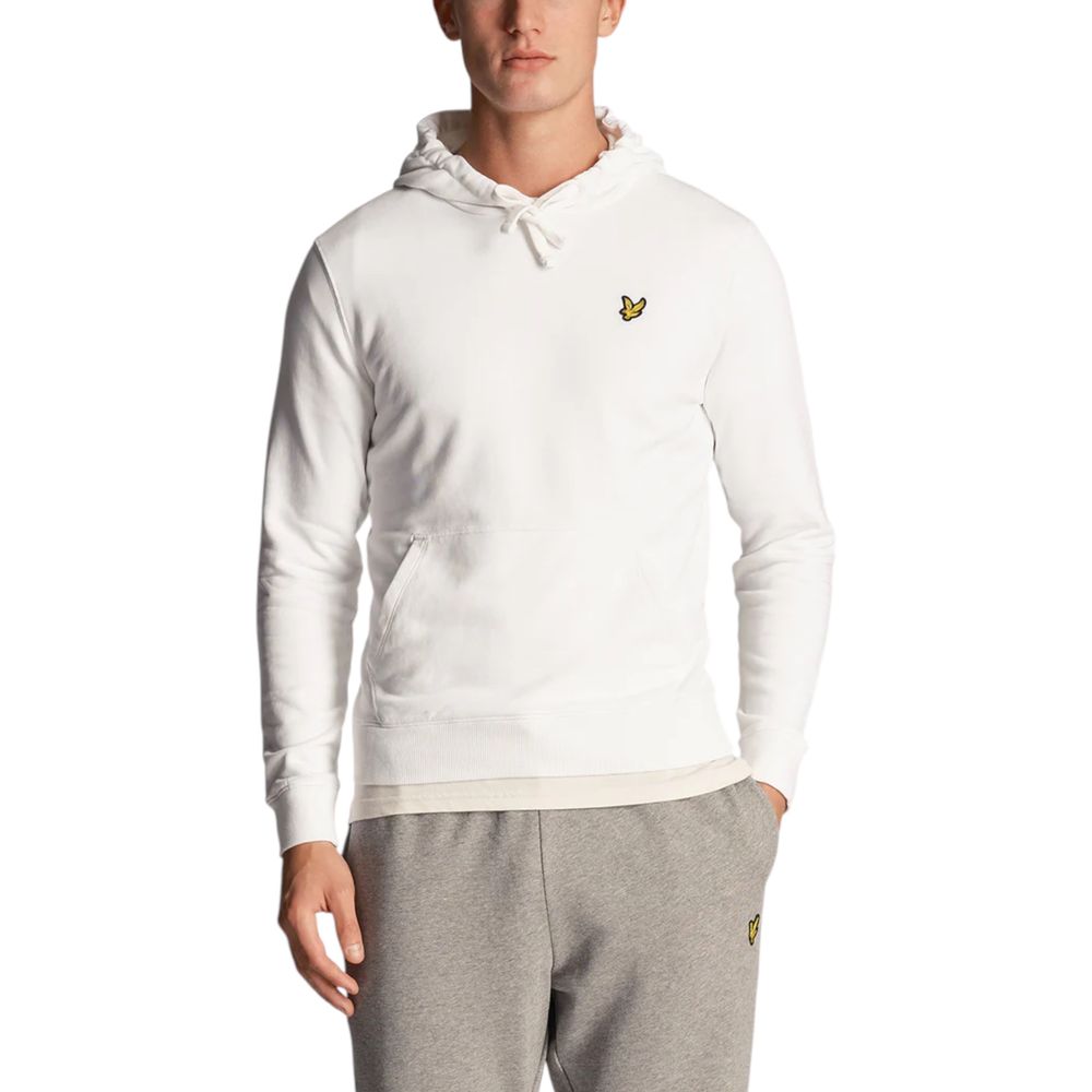 Lyle &amp; Scott White Cotton Hoodie