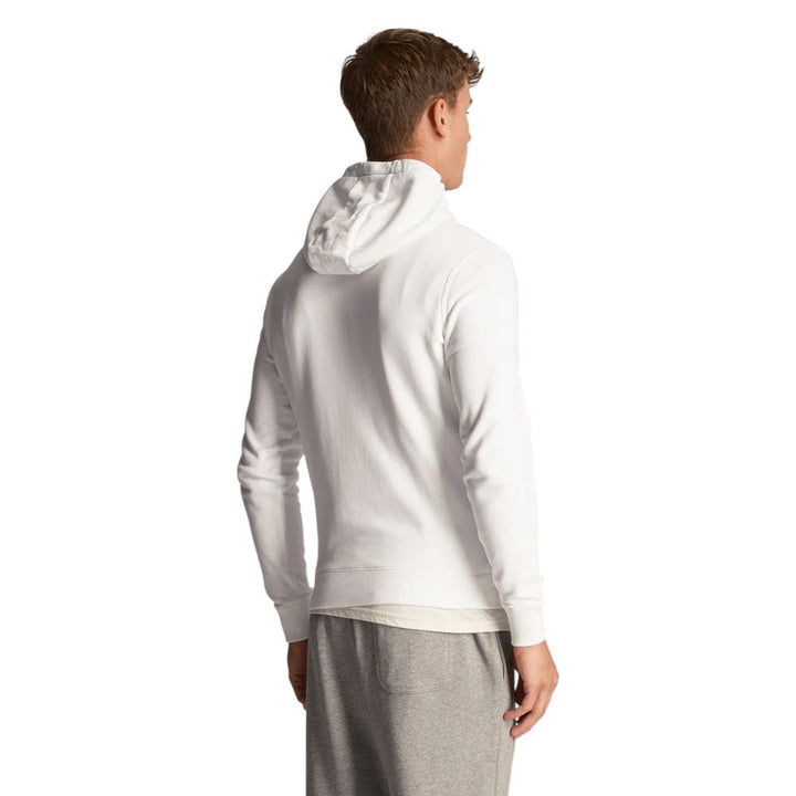 Lyle &amp; Scott White Cotton Hoodie