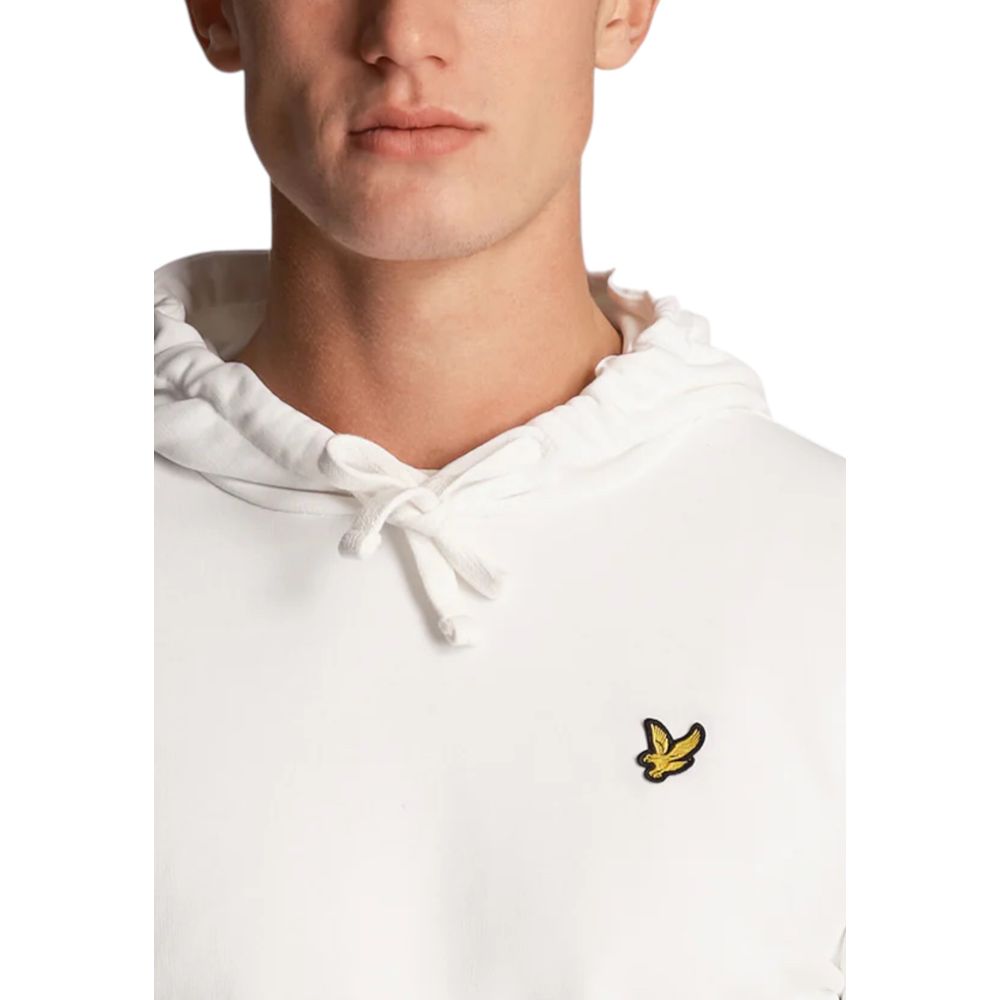 Lyle &amp; Scott White Cotton Hoodie