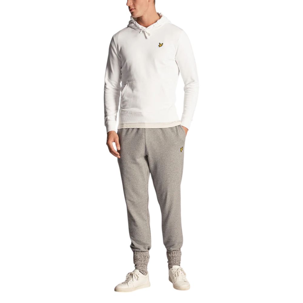Lyle &amp; Scott White Cotton Hoodie