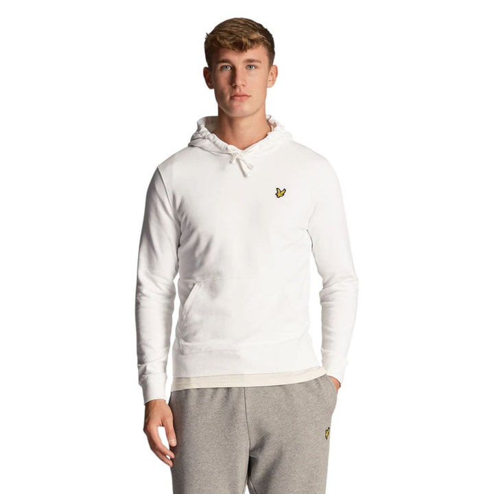 Lyle &amp; Scott White Cotton Hoodie