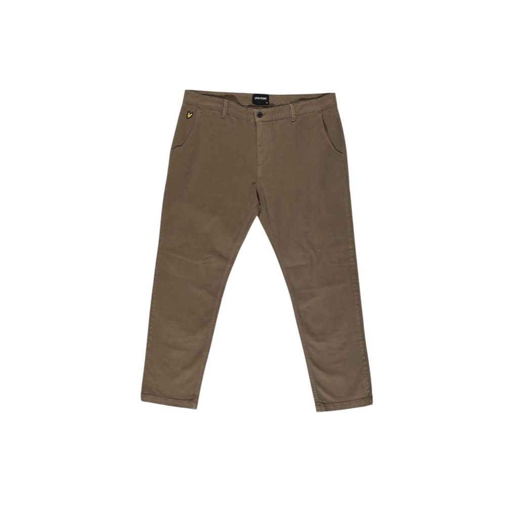 Lyle &amp; Scott Beige Cotton Casual Pants