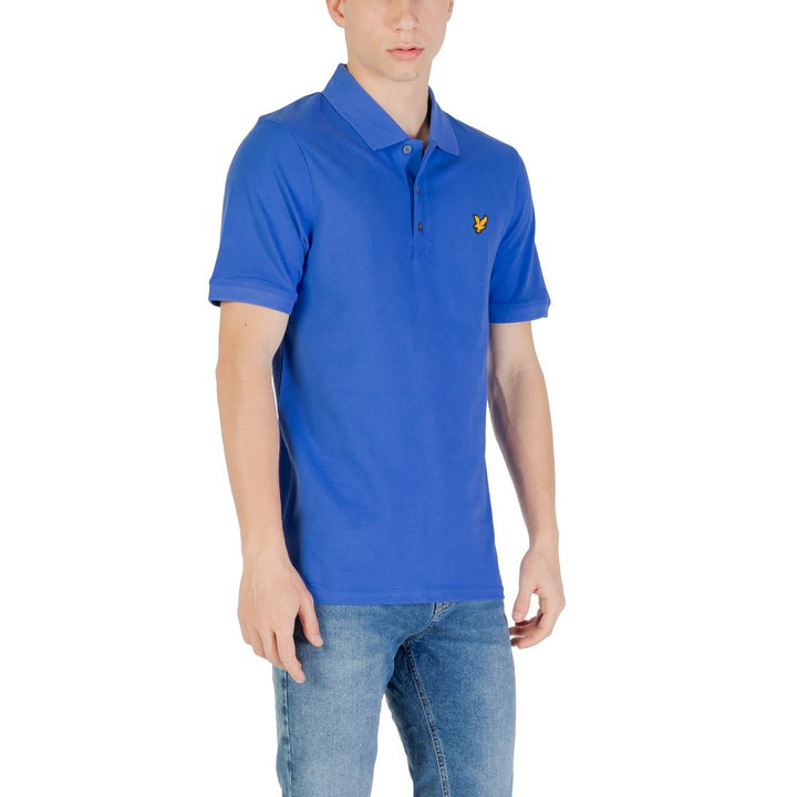 Lyle &amp; Scott Blue Cotton Polo Shirt