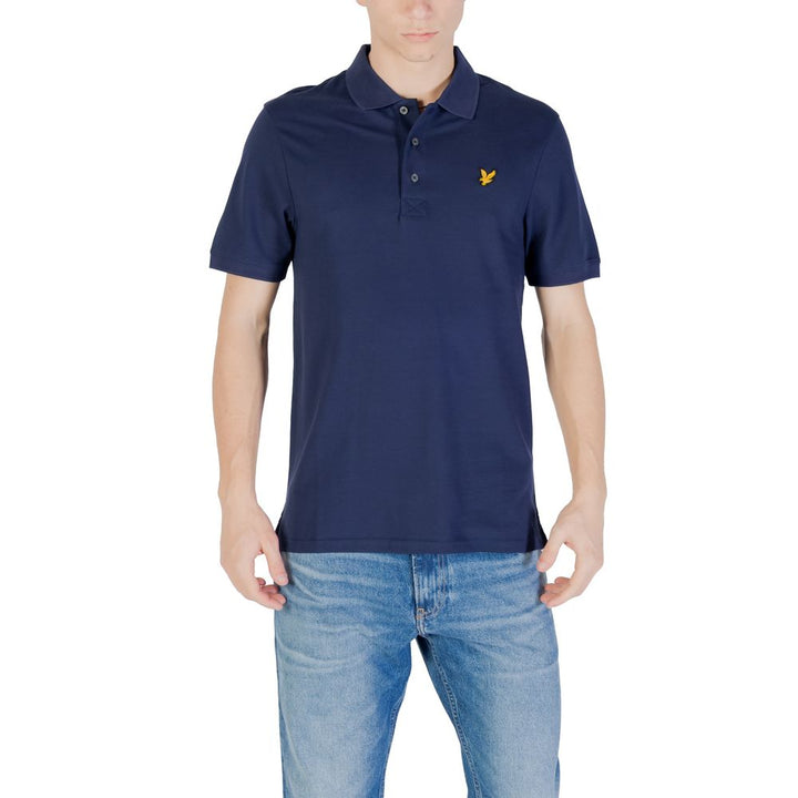 Lyle &amp; Scott Blue Cotton Polo Shirt