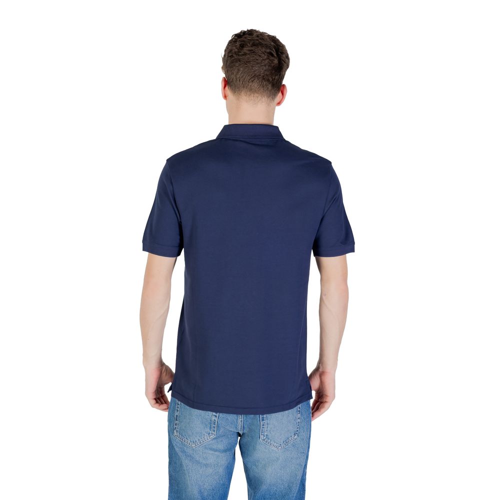 Lyle &amp; Scott Blue Cotton Polo Shirt
