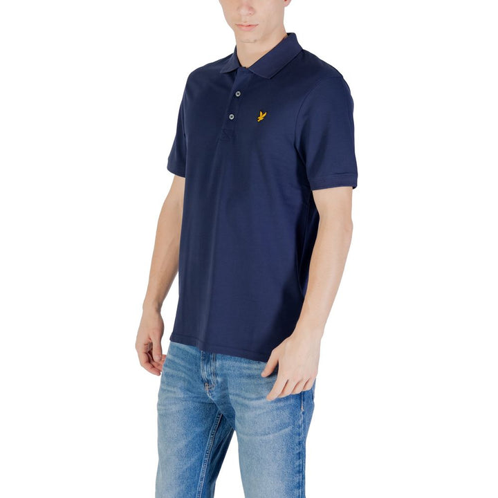 Lyle &amp; Scott Blue Cotton Polo Shirt
